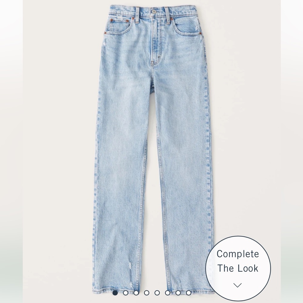 Abercrombie Ultra High Rise 90s Straight Jean